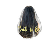Bride To Be Hen Veil Sash Tiara Hens Night Bridal Shower Kitchen Tea Accessories - Gold Tiara V528-TIARA-GOLD-190870