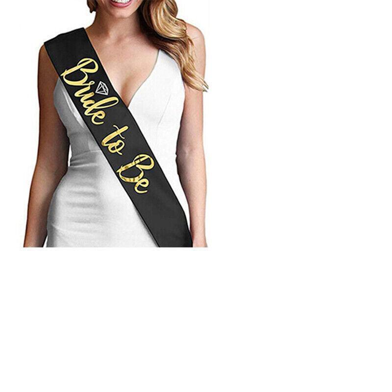 Bride To Be Hen Veil Sash Tiara Hens Night Bridal Shower Kitchen Tea Accessories - Gold Tiara V528-TIARA-GOLD-190870