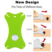 5PCS Pet Flea Tick Removal Tool Set Dog Cat Lice Fork Tweezers Kit Silver Hook V528-TICK-HOLDER-5PCS-136343