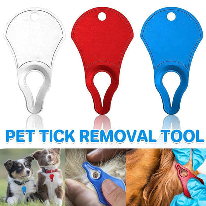 1PC Tick Removal Tool Pet Dog Lice Clip Cat Flea Removal Tool Tick Remover Tool - Silver V528-TICK-REMOVAL-TOOL-SILVER-896682