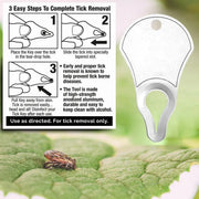 1PC Tick Removal Tool Pet Dog Lice Clip Cat Flea Removal Tool Tick Remover Tool - Silver V528-TICK-REMOVAL-TOOL-SILVER-896682