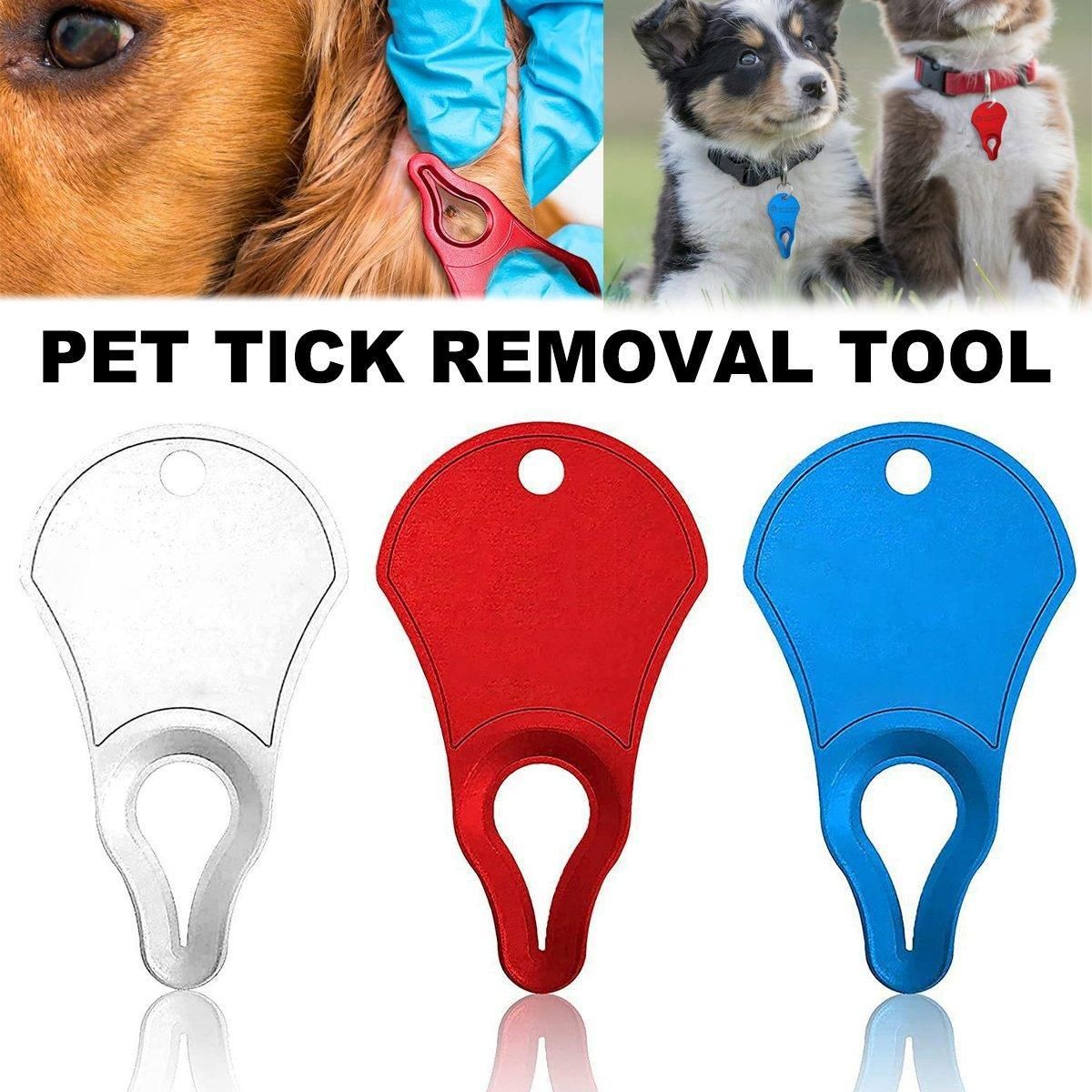 1PC Tick Removal Tool Pet Dog Lice Clip Cat Flea Removal Tool Tick Remover Tool - Silver V528-TICK-REMOVAL-TOOL-SILVER-896682