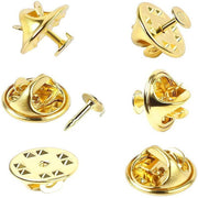 50 Sets Butterfly Clutch Tie Tacks Pin Back Replacement With Blank Cuff Pins - Gold V528-TIETACKS-GOLD-50SETS-879360