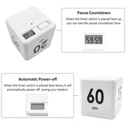 Cubic Timer for Students Time Management Study Exercise Reminder Tool Adjustable - 1-3-5-10 V528-TIMER-1-3-5-10-697510