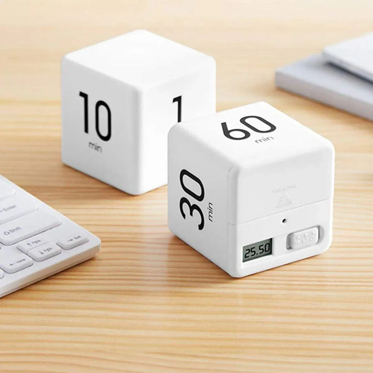 Cubic Timer for Students Time Management Study Exercise Reminder Tool Adjustable - 15-20-30-60 V528-TIMER-15-20-30-60-454605