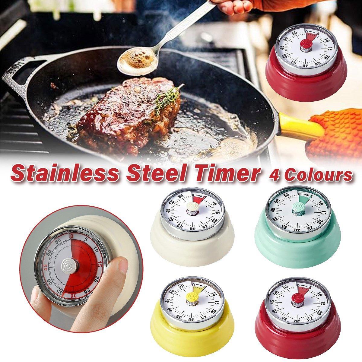 60 Minutes Visual Analog Timer Countdown Clock Time Management Kitchen Tool - Red V528-TIMER-RED-379263