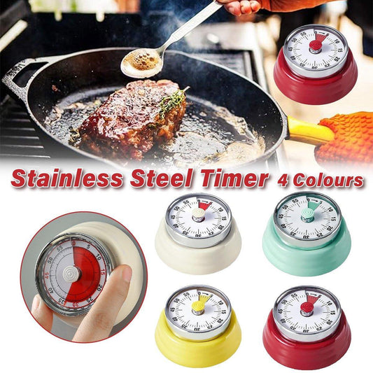 60 Minutes Visual Analog Timer Countdown Clock Time Management Kitchen Tool - Red V528-TIMER-RED-379263