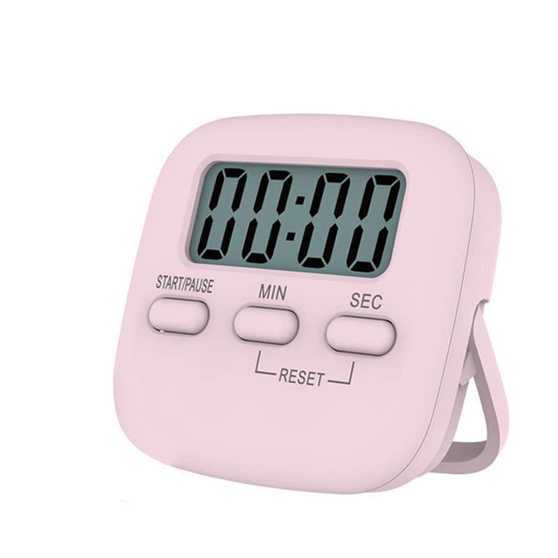 Digital Kitchen Timer 99 Minute Countdown Clock With LCD Display and Metal Mount - Pink V528-TIMERT05-PINK-587744