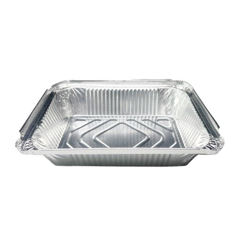 125PCS Disposable Quadrate Tin Foil Pans Oven Grill Safe Non-Stick Baking Trays - 125pcs-230ml V528-TINFOIL-BOX-125PCS-230ML-142373