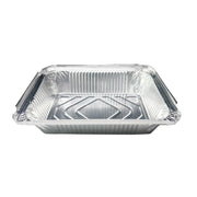 125PCS Disposable Quadrate Tin Foil Pans Oven Grill Safe Non-Stick Baking Trays - 125pcs-410ml V528-TINFOIL-BOX-125PCS-410ML-661400