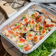 125PCS Disposable Quadrate Tin Foil Pans Oven Grill Safe Non-Stick Baking Trays - 125pcs-600ml V528-TINFOIL-BOX-125PCS-600ML-917404