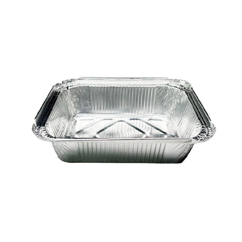 125PCS Disposable Quadrate Tin Foil Pans Oven Grill Safe Non-Stick Baking Trays - 125pcs-600ml V528-TINFOIL-BOX-125PCS-600ML-917404