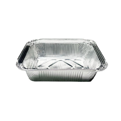 125PCS Disposable Quadrate Tin Foil Pans Oven Grill Safe Non-Stick Baking Trays - 125pcs-600ml V528-TINFOIL-BOX-125PCS-600ML-917404
