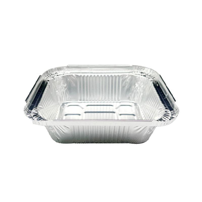 125PCS Disposable Quadrate Tin Foil Pans Oven Grill Safe Non-Stick Baking Trays - 125pcs-600ml V528-TINFOIL-BOX-125PCS-600ML-917404