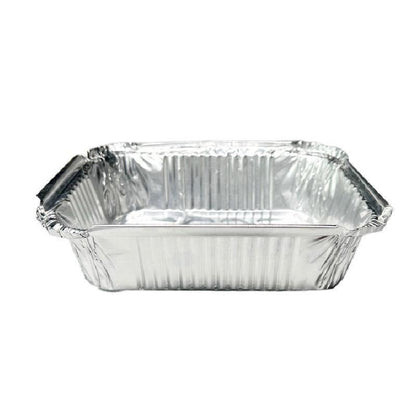 125PCS Disposable Quadrate Tin Foil Pans Oven Grill Safe Non-Stick Baking Trays - 125pcs-600ml V528-TINFOIL-BOX-125PCS-600ML-917404