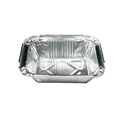 125PCS Disposable Quadrate Tin Foil Pans Oven Grill Safe Non-Stick Baking Trays - 125pcs-700ml V528-TINFOIL-BOX-125PCS-700ML-975456
