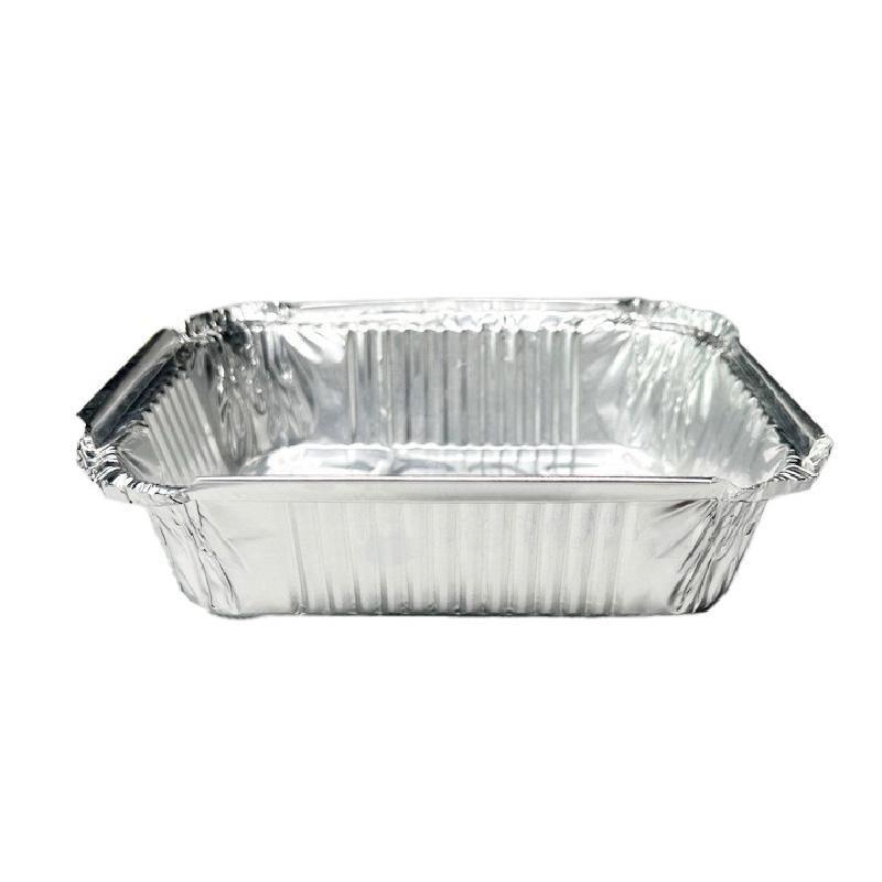 125PCS Disposable Quadrate Tin Foil Pans Oven Grill Safe Non-Stick Baking Trays - 125pcs-700ml V528-TINFOIL-BOX-125PCS-700ML-975456