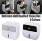 Wall-Mounted Toilet Tissue Paper Roll Holder Storage Box No punching Waterproof - Grey V528-TISSUE-BOX-GREY-179528