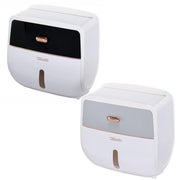 Wall-Mounted Toilet Tissue Paper Roll Holder Storage Box No punching Waterproof - Grey V528-TISSUE-BOX-GREY-179528