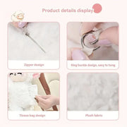 Car Tissue Box Multifunctional Hanging Drawer Box Cartoon Plush Sheep Design V528-TISSUE-BOX-SHEEP-316108