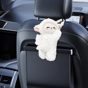 Car Tissue Box Multifunctional Hanging Drawer Box Cartoon Plush Sheep Design V528-TISSUE-BOX-SHEEP-316108