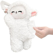 Car Tissue Box Multifunctional Hanging Drawer Box Cartoon Plush Sheep Design V528-TISSUE-BOX-SHEEP-316108