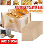 10-50Pcs Reusable Gluten-Free Toaster Bags for Sandwich Toasting - 10PCS V528-TOASTBAG-10PCS-94022
