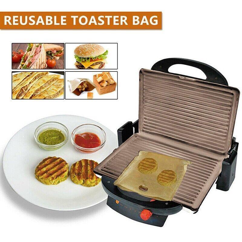 10-50Pcs Reusable Gluten-Free Toaster Bags for Sandwich Toasting - 10PCS V528-TOASTBAG-10PCS-94022