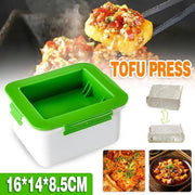 Simple Tofu Press/Marinating Dish, Removes Moisture From Tofu Automatically Au V528-TOFUPRESS-GREEN-35284