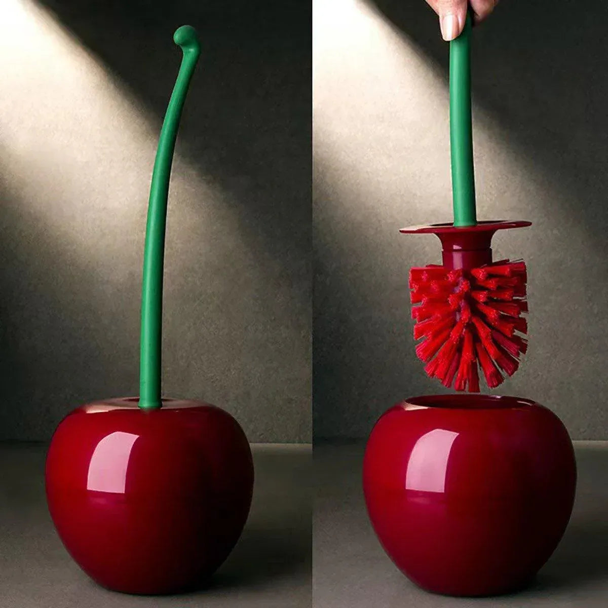 Soft Wool Toilet Brush with Long Handle Plastic Cleaning Brush Household Tool V528-TOILET-BRUSH-RED-383877