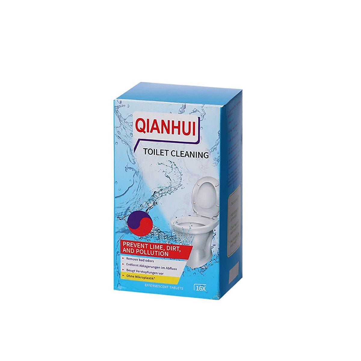 16/32pcs Effervescent Toilet Cleaning Tablets Descaling Deodorizing Odor Free - 2 boxes V528-TOILET-CLEANING-2PCS-870018
