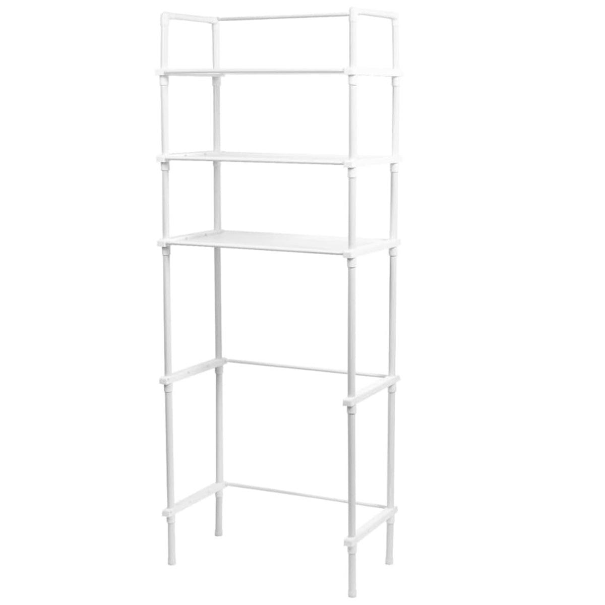 Bathroom Rack Over Toilet Washing Machine Shelf Storage Organizer Stand Unit - Black V528-TOILET-RACK-03-BLACK-638867