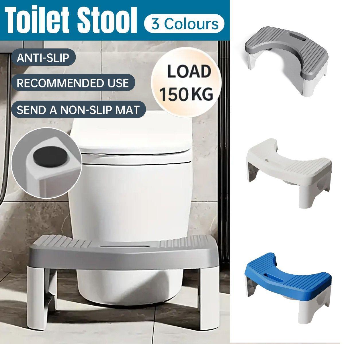 Thickened Toilet Squatting Stool Bathroom Footstool Household Restroom Pad - Grey V528-TOILET-STOOL-GREY-288660