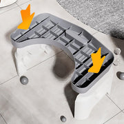 Thickened Toilet Squatting Stool Bathroom Footstool Household Restroom Pad - Grey V528-TOILET-STOOL-GREY-288660