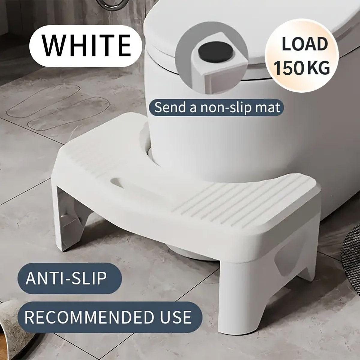 Thickened Toilet Squatting Stool Bathroom Footstool Household Restroom Pad - Grey V528-TOILET-STOOL-GREY-288660