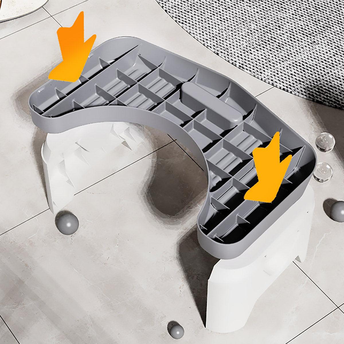 Thickened Toilet Squatting Stool Bathroom Footstool Household Restroom Pad - White V528-TOILET-STOOL-WHITE-482292
