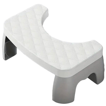 Toilet Stool Anti-Slip Bathroom Footstool for Home Use with Stable Support Design - White V528-TOILET-STOOL-WHITE-577544
