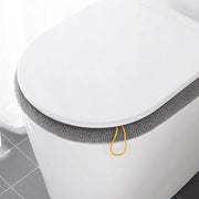 Soft Toilet Seat Bathroom Washable Warmer Cushion Mat Cover Pad Hook New Lid Au - Blue V528-TOILETSEAT-BLUE-747083