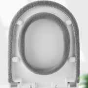 Soft Toilet Seat Bathroom Washable Warmer Cushion Mat Cover Pad Hook New Lid Au - Blue V528-TOILETSEAT-BLUE-747083