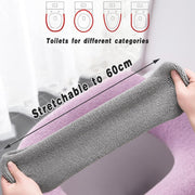 Soft Toilet Seat Bathroom Washable Warmer Cushion Mat Cover Pad Hook New Lid Au - Blue V528-TOILETSEAT-BLUE-747083