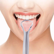 2pcs Stainless Steel Tongue Scraper Oral Tools Tongue Coating Cleaner Device V528-TONGUE-SCRAPER-U-XKK-461539