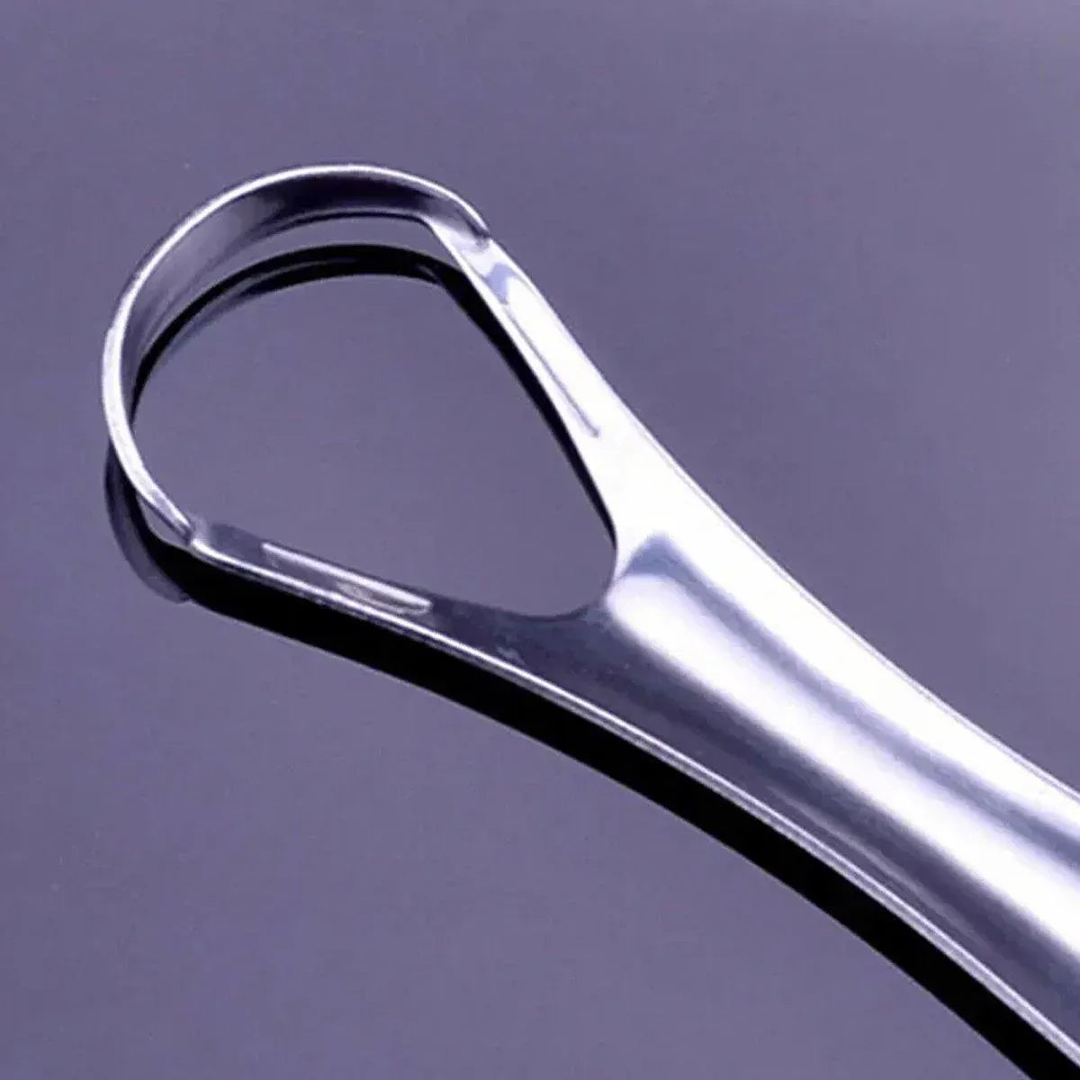 2pcs Stainless Steel Tongue Scraper Oral Tools Tongue Coating Cleaner Device V528-TONGUE-SCRAPER-U-XKK-461539