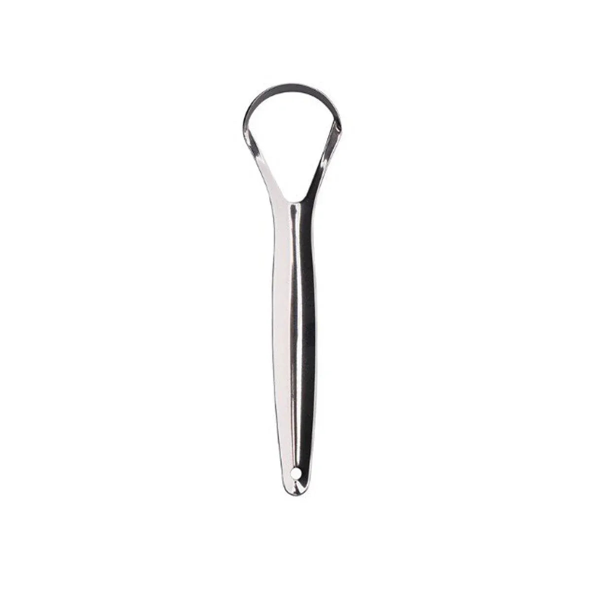 2pcs Stainless Steel Tongue Scraper Oral Tools Tongue Coating Cleaner Device V528-TONGUE-SCRAPER-U-XKK-461539