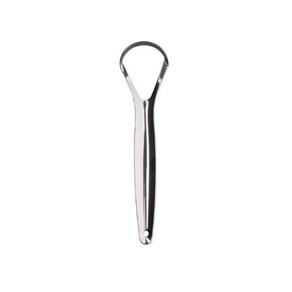 2pcs Stainless Steel Tongue Scraper Oral Tools Tongue Coating Cleaner Device V528-TONGUE-SCRAPER-U-XKK-461539