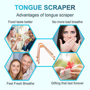 Pure Copper Tongue Scraper Cleaner Thick 12Gm Ayurvedic Dental Hygiene Oral Care - 1PC V528-TONGUESCRAPER-785511