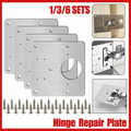 Hinge Repair Plate Rust Resistant Steel Furniture Cupboard Repair Mount Tool - 1SET V528-TOOL-1SET-48520