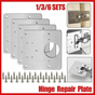 Hinge Repair Plate Rust Resistant Steel Furniture Cupboard Repair Mount Tool - 1SET V528-TOOL-1SET-48520