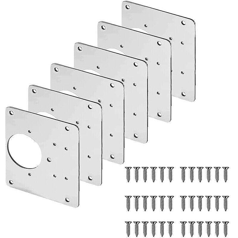 Hinge Repair Plate Rust Resistant Steel Furniture Cupboard Repair Mount Tool - 1SET V528-TOOL-1SET-48520
