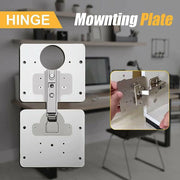 Hinge Repair Plate Rust Resistant Steel Furniture Cupboard Repair Mount Tool - 1SET V528-TOOL-1SET-48520