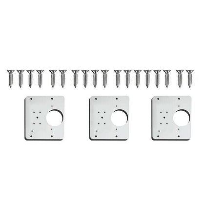Hinge Repair Plate Rust Resistant Steel Furniture Cupboard Repair Mount Tool - 1SET V528-TOOL-1SET-48520
